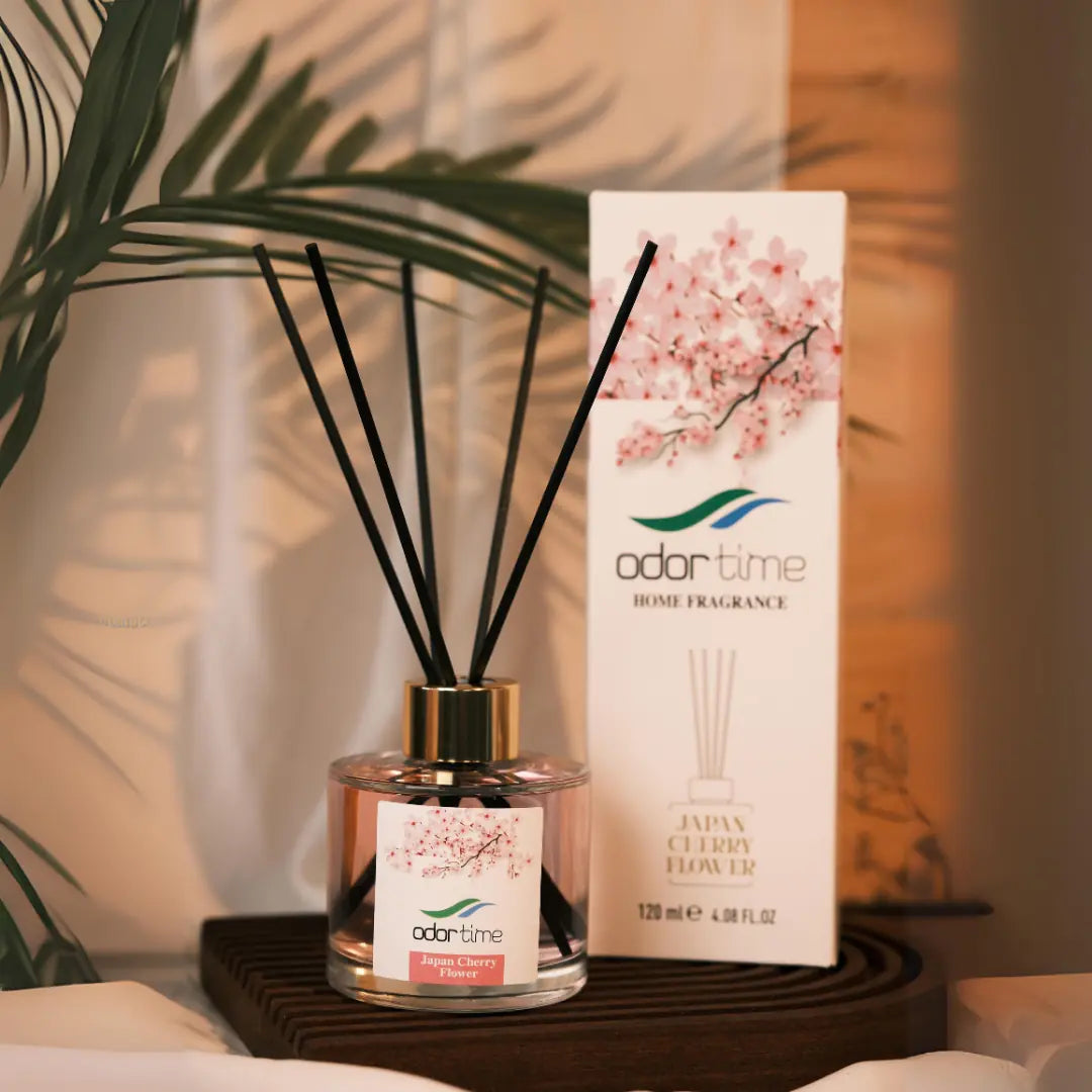 Japon Cherry Blossom Bambu Çubuklu Oda kokusu 120 ML