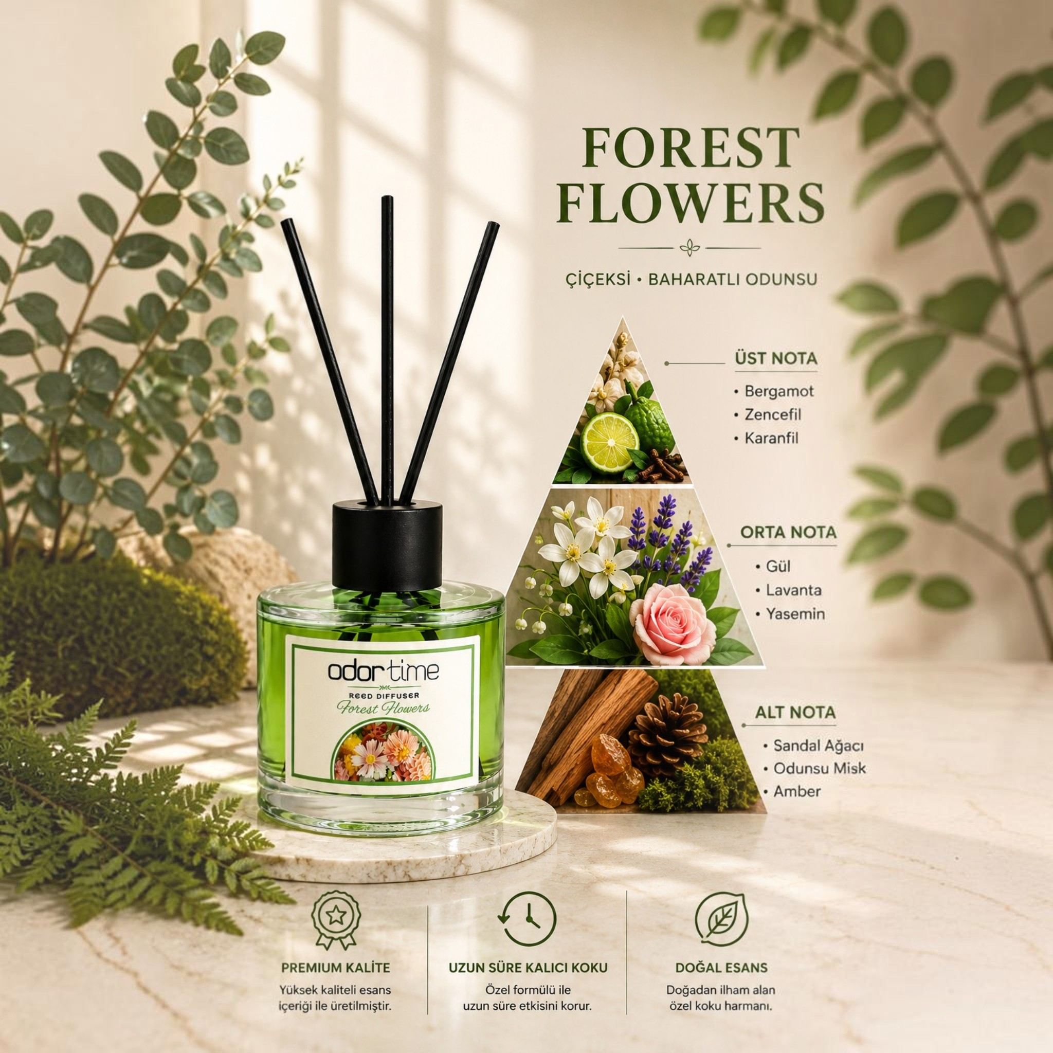 Forest Flowers Bambu Çubuklu Oda kokusu 120 ML